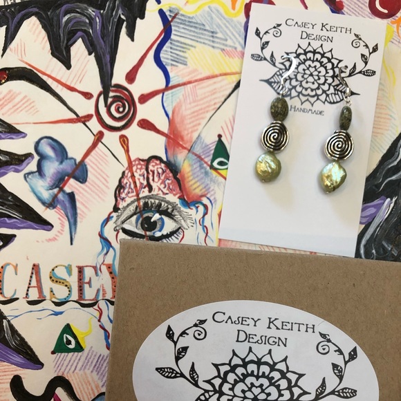 Serpentine Spiral Earrings - Picture 2 of 8